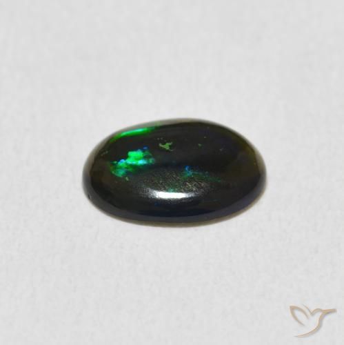 Opale Multicolore naturale da 0.70 ct, Ovale, Opaco