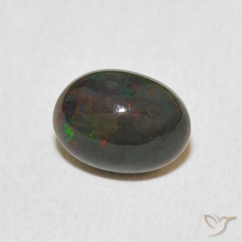 Opale Multicolore naturale da 0.89 ct, Ovale, Opaco