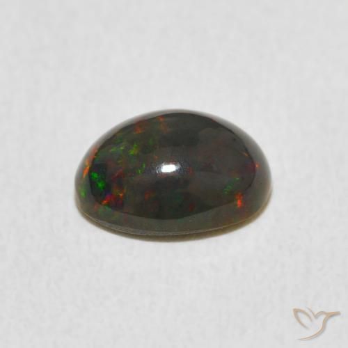Opale Multicolore naturale da 0.89 ct, Ovale, Opaco