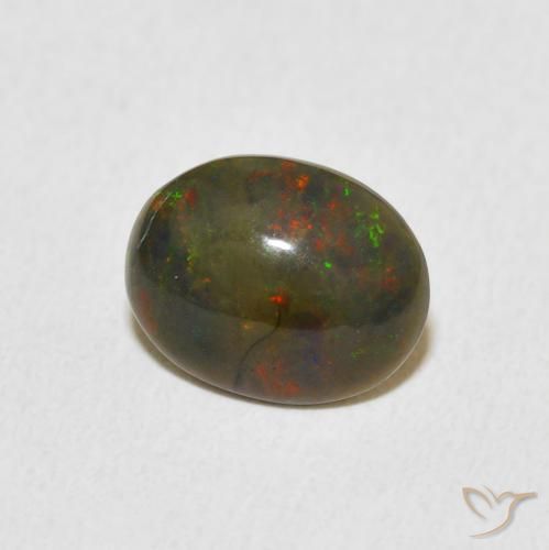 Opale Multicolore naturale da 1.14 ct, Ovale, Opaco