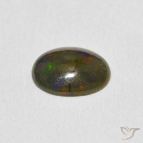 Opale Multicolore naturale da 1.14 ct, Ovale, Opaco