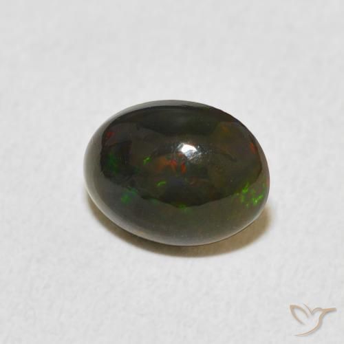 Opale Multicolore naturale da 0.75 ct, Ovale, Opaco