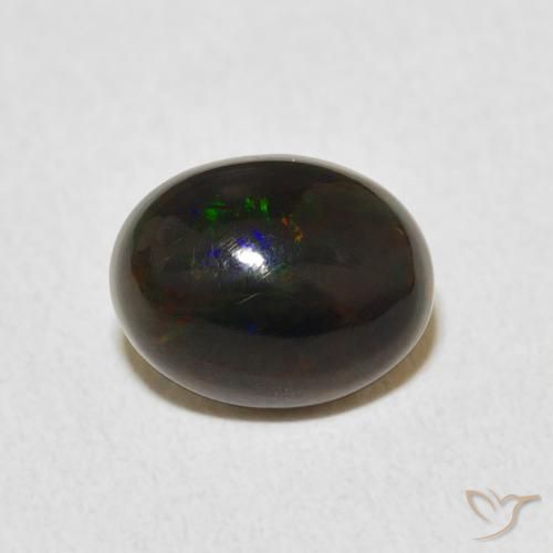 1.06ct Naturale Multicolore Opale, Ovale, Opaco