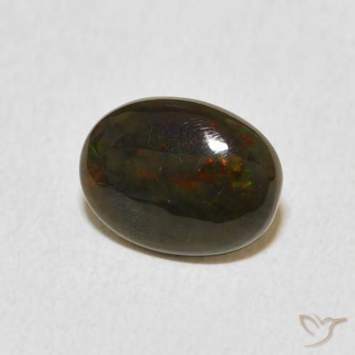 Opale Multicolore naturale da 0.81 ct, Ovale, Opaco