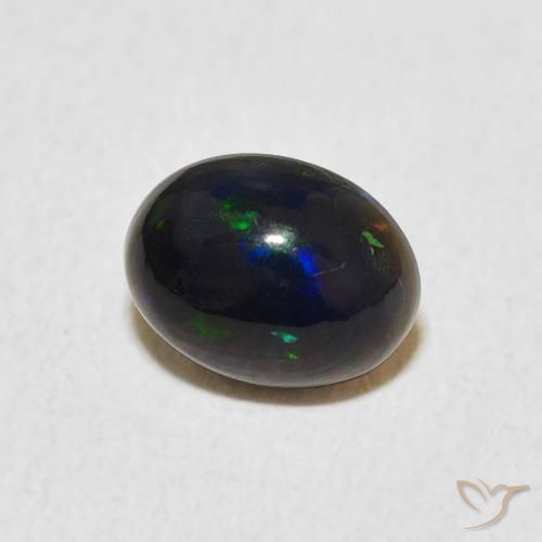Opale Multicolore naturale da 0.73 ct, Ovale, Opaco