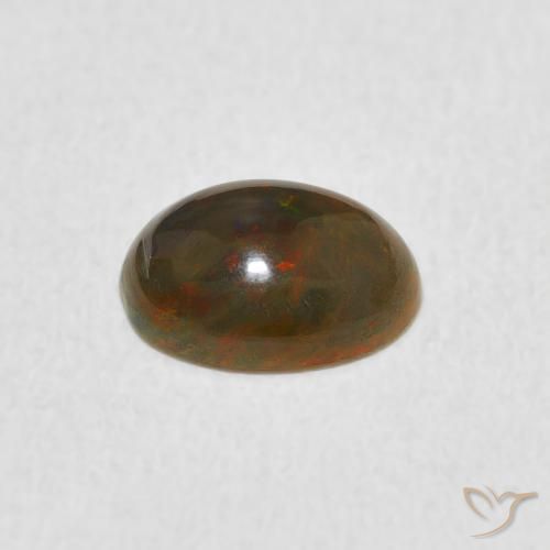 Opale Multicolore naturale da 0.69 ct, Ovale, Opaco