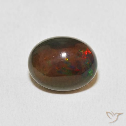 1.72ct Naturale Multicolore Opale, Ovale, Opaco, Photo A