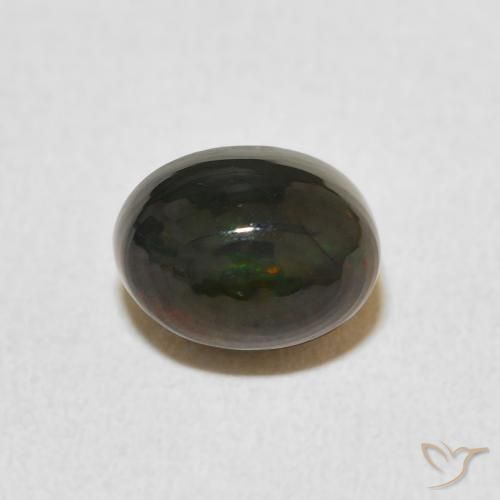 1.29ct Naturale Multicolore Opale, Ovale, Opaco