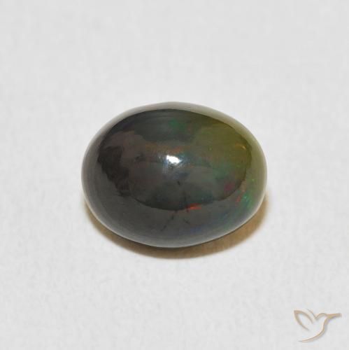 1.24ct Naturale Multicolore Opale, Ovale, Opaco