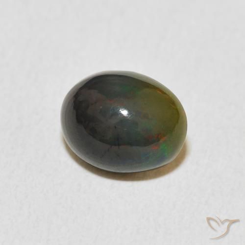 Opale Multicolore naturale da 1.24 ct, Ovale, Opaco