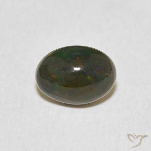 0.79ct Naturale Multicolore Opale, Ovale, Opaco