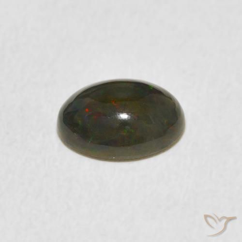 Opale Multicolore naturale da 0.79 ct, Ovale, Opaco