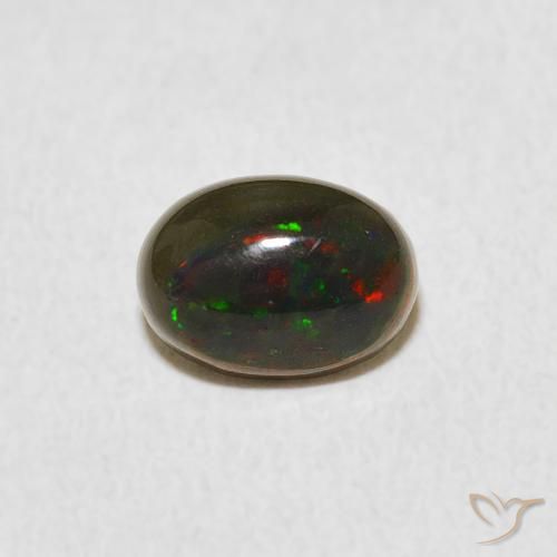 0.60ct Naturale Multicolore Opale, Ovale, Opaco