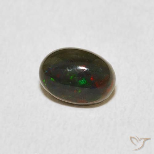 Opale Multicolore naturale da 0.60 ct, Ovale, Opaco