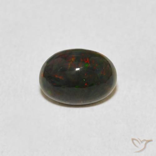 0.67ct Naturale Multicolore Opale, Ovale, Opaco