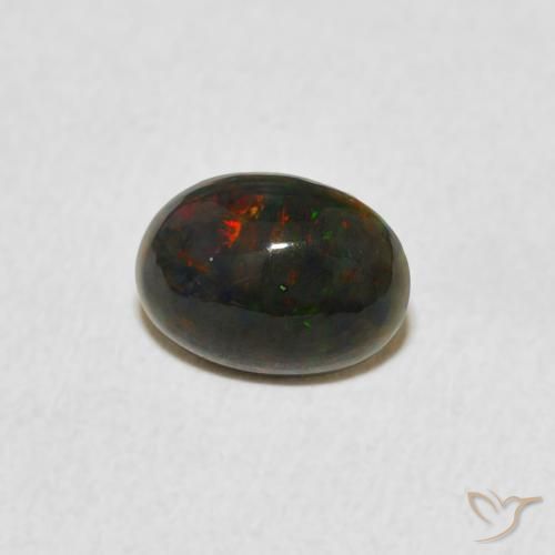 Opale Multicolore naturale da 0.67 ct, Ovale, Opaco