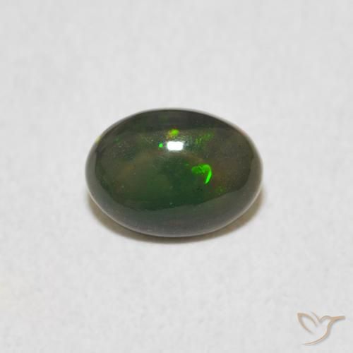 0.45ct Naturale Multicolore Opale, Ovale, Opaco