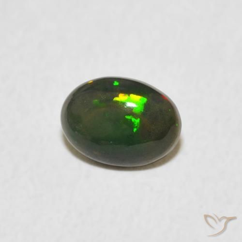 Opale Multicolore naturale da 0.45 ct, Ovale, Opaco