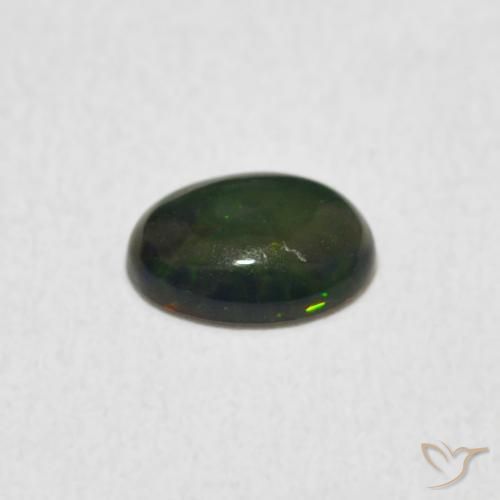 Opale Multicolore naturale da 0.45 ct, Ovale, Opaco