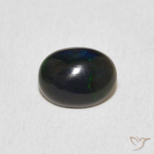 0.60ct Naturale Multicolore Opale, Ovale, Opaco