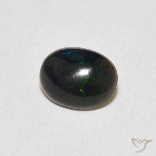 Opale Multicolore naturale da 0.60 ct, Ovale, Opaco