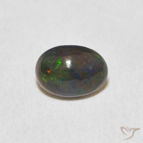 0.48ct Naturale Multicolore Opale, Ovale, Opaco