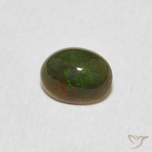 Opale Multicolore naturale da 0.40 ct, Ovale, Opaco