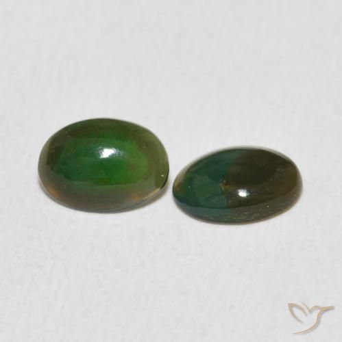 Gemme di Opale Multicolore naturale da 0.82 ct, Ovale, Opaco