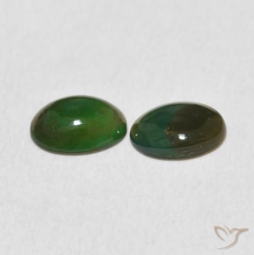 Gemme di Opale Multicolore naturale da 0.82 ct, Ovale, Opaco