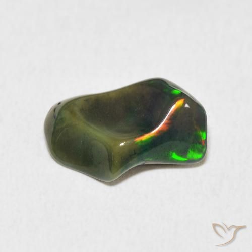 2.28ct Naturale Multicolore Opale, Taglio a fantasia, Opaco