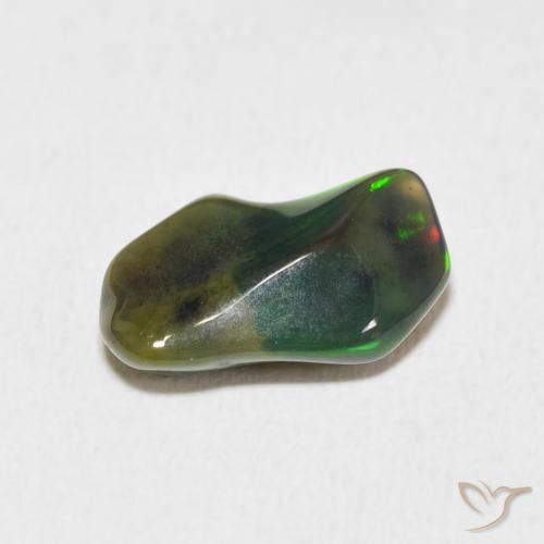 Opale Multicolore naturale da 2.28 ct, Taglio a fantasia, Opaco