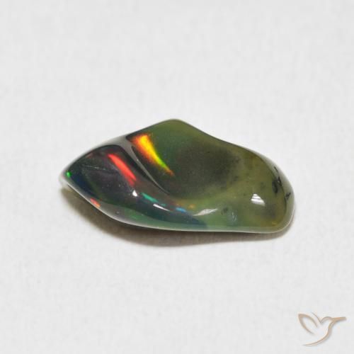 Opale Multicolore naturale da 2.28 ct, Taglio a fantasia, Opaco