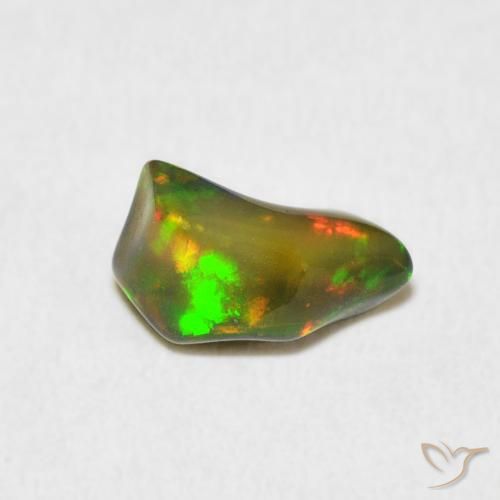 1.28ct Naturale Multicolore Opale, Taglio a fantasia, Opaco