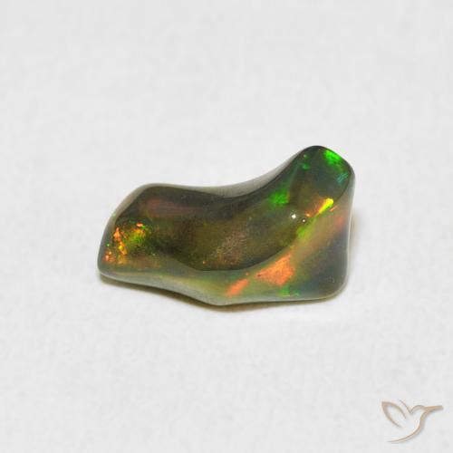 Opale Multicolore naturale da 1.28 ct, Taglio a fantasia, Opaco