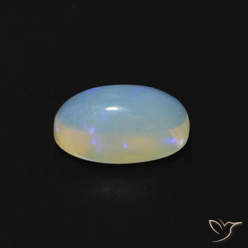 Opale Multicolore naturale da 1.00 ct, Ovale, Trasparente