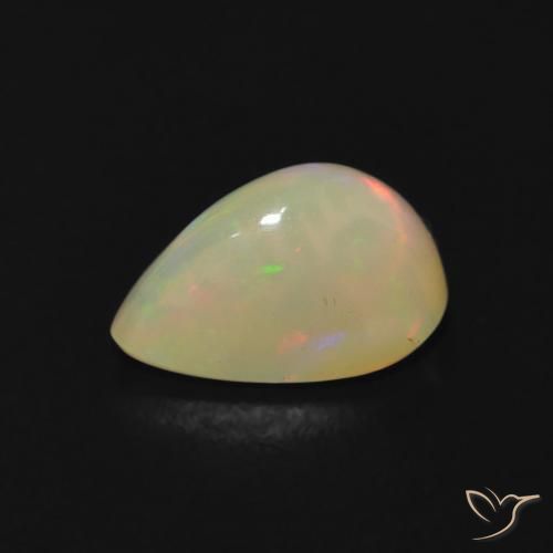 Opale Multicolore naturale da 1.20 ct, Forma a pera, Trasparente