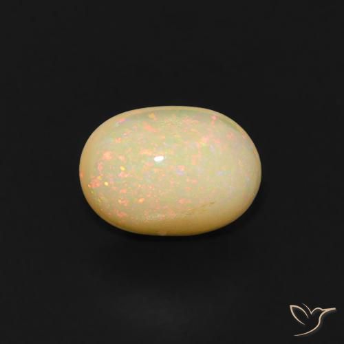 0.52ct Naturale Multicolore Opale, Ovale, Trasparente