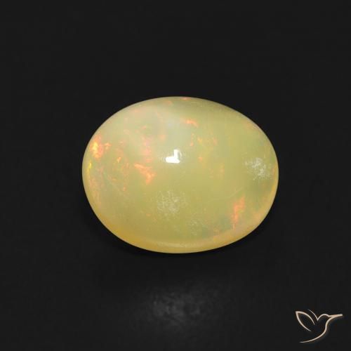 0.74ct Naturale Multicolore Opale, Ovale, Trasparente
