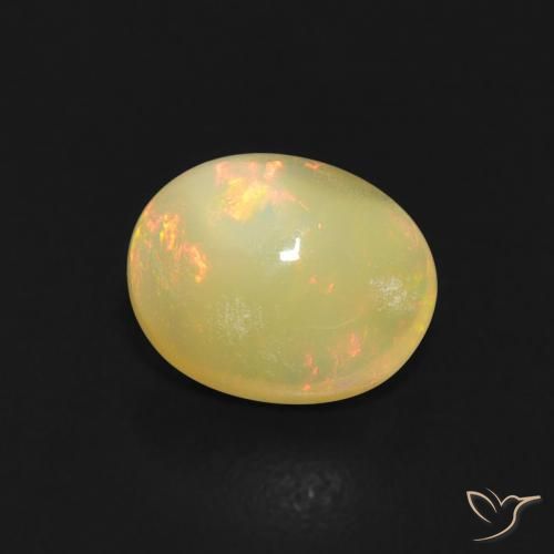 Opale Multicolore naturale da 0.74 ct, Ovale, Trasparente