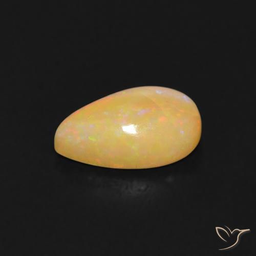 Opale Multicolore naturale da 0.60 ct, Forma a pera, Trasparente
