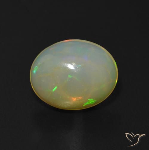 1.71ct Naturale Multicolore Opale, Ovale, Trasparente