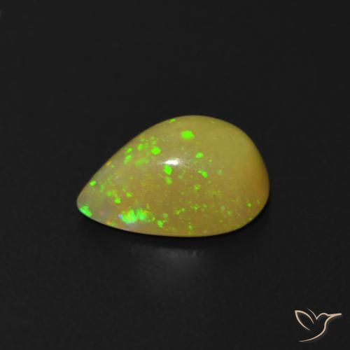 Opale Multicolore naturale da 0.68 ct, Forma a pera, Trasparente