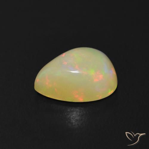 Opale Multicolore naturale da 1.05 ct, Forma a pera, Trasparente