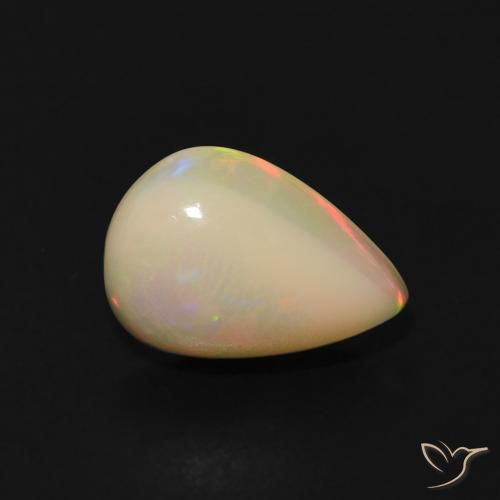 Opale Multicolore naturale da 1.07 ct, Forma a pera, Trasparente