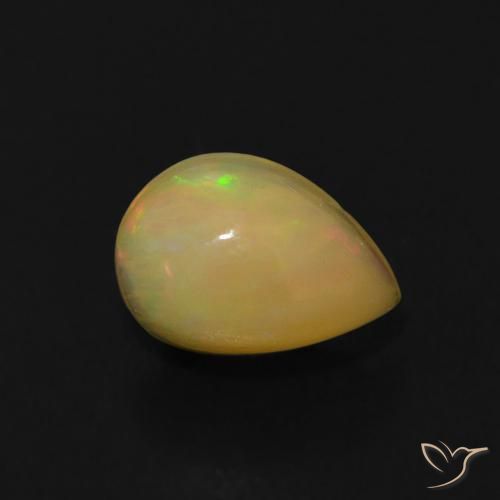 0.58ct Naturale Multicolore Opale, Forma a pera, Trasparente