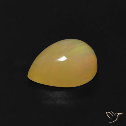 Opale Multicolore naturale da 0.58 ct, Forma a pera, Trasparente