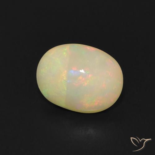 Opale Multicolore naturale da 0.78 ct, Ovale, Trasparente