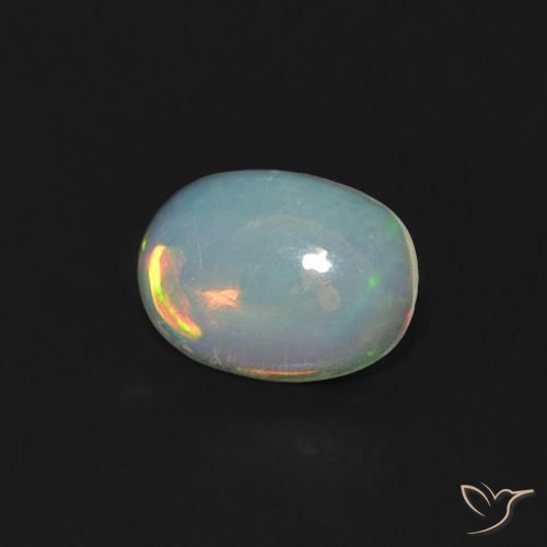 Opale Multicolore naturale da 0.35 ct, Ovale, Trasparente