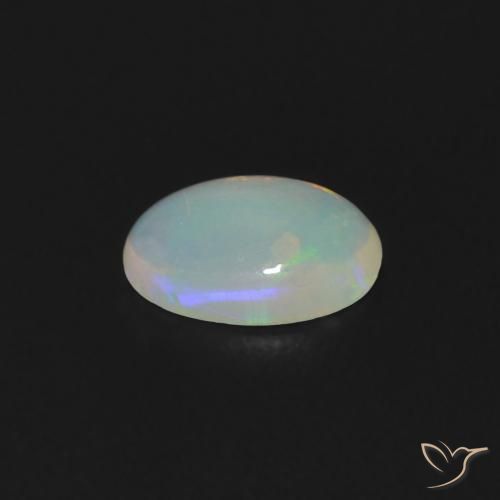 Opale Multicolore naturale da 0.35 ct, Ovale, Trasparente