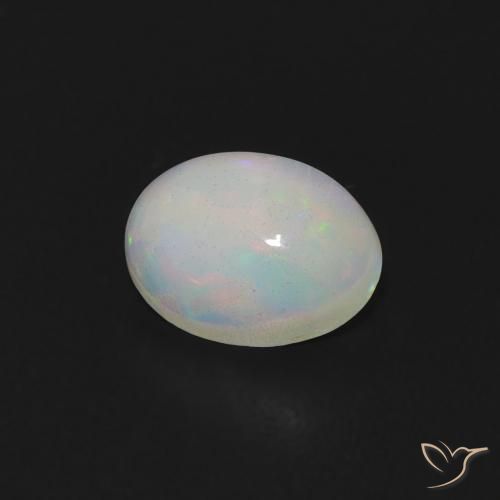 Opale Multicolore naturale da 0.59 ct, Ovale, Trasparente